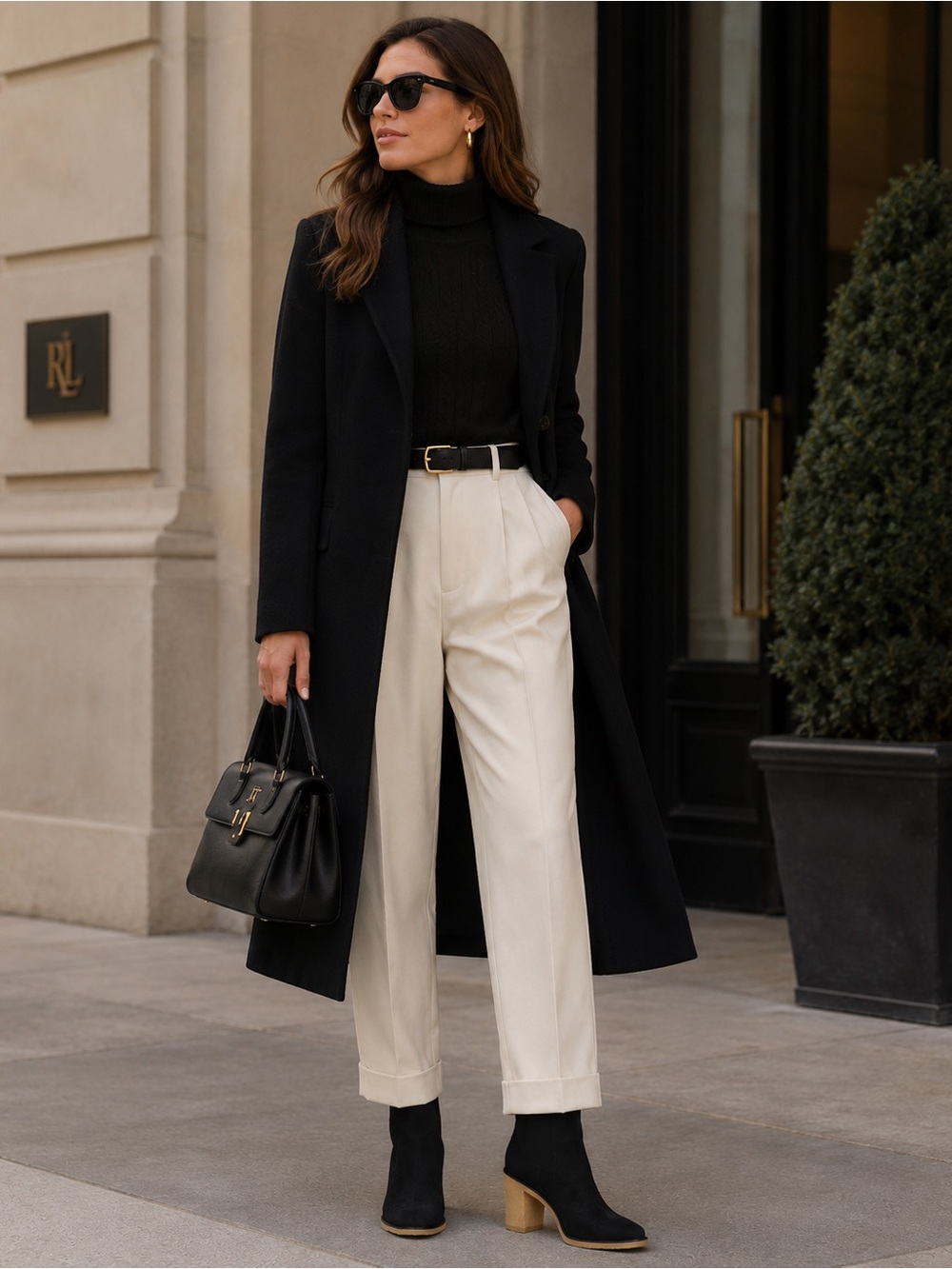 Lauren Ralph Lauren Marianna Black Suede Chelsea Booties
